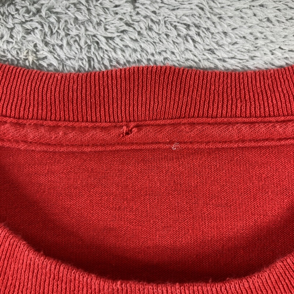 Washington DC Shirt Adult XL Red Spell Out Graphic Tee Casual Short Sleeve - Picture 3 of 13